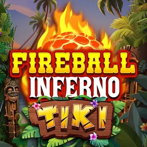 Fireball Inferno Tiki by NetEnt, showcased at 888-kaszino.com – game logo