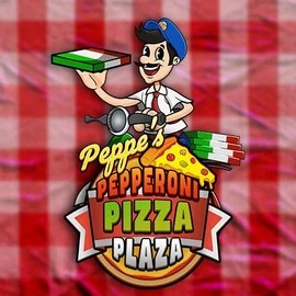 Peppe’s Pepperoni Pizza Plaza slot logo by Pragmatic Play at 888 Casino